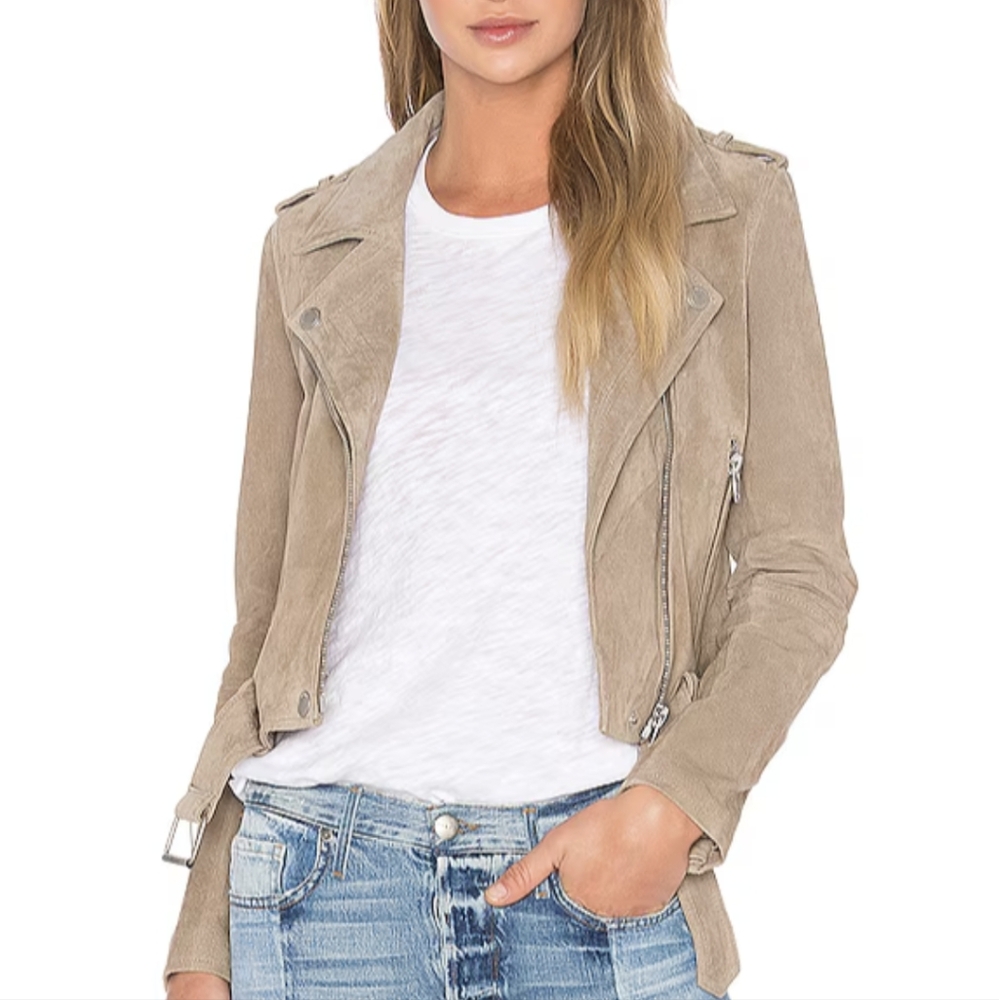 Suede Moto Jacket